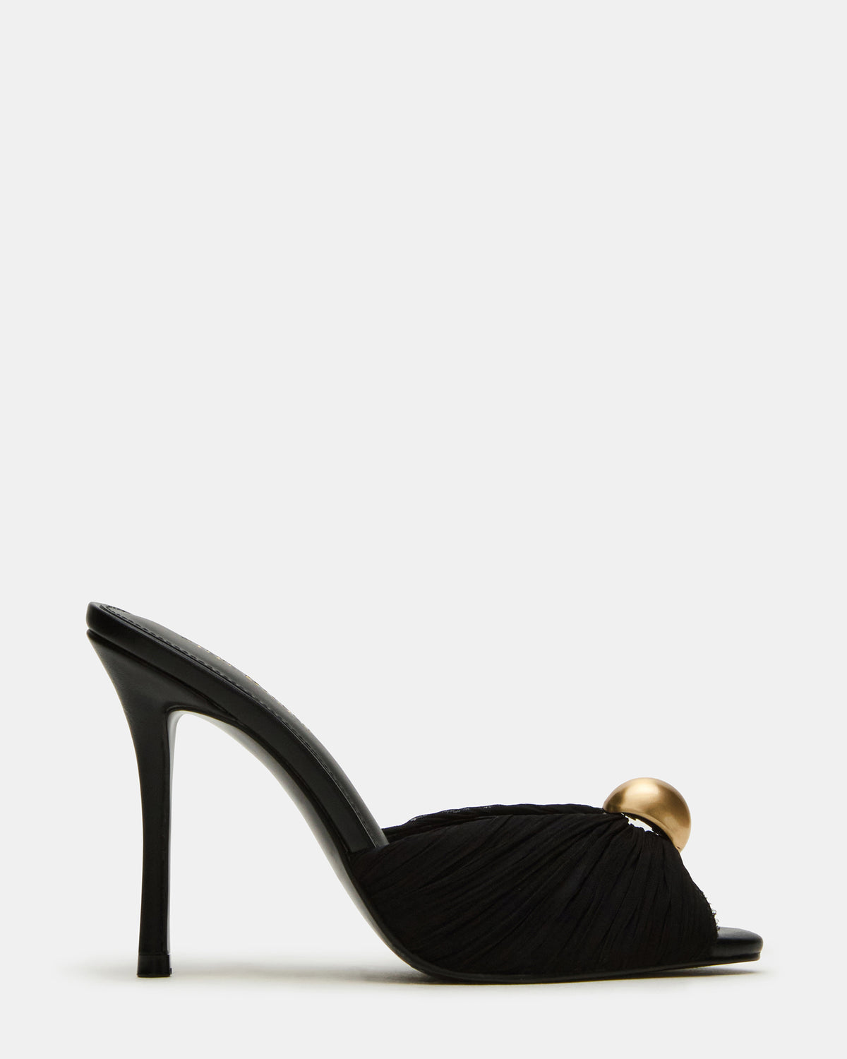 Steve Madden PRIYA Black/Gold Mule Women's Heel