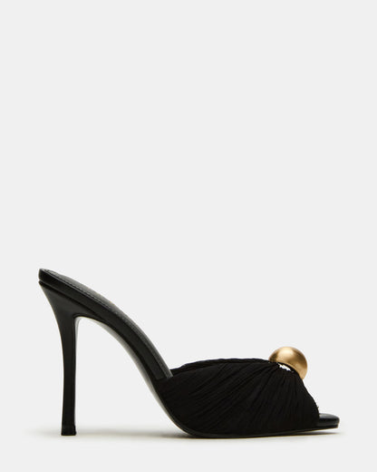 Steve Madden PRIYA Black/Gold Mule Women's Heel