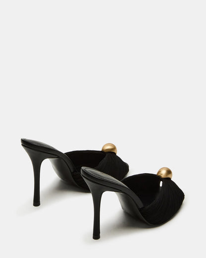 Steve Madden PRIYA Black/Gold Mule Women's Heel
