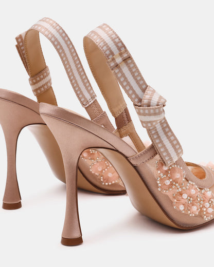 Steve Madden BRI Mesh Blush Slingback Pump Women's Heel