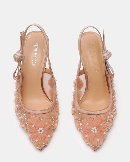 Steve Madden BRI Mesh Blush Slingback Pump Women's Heel