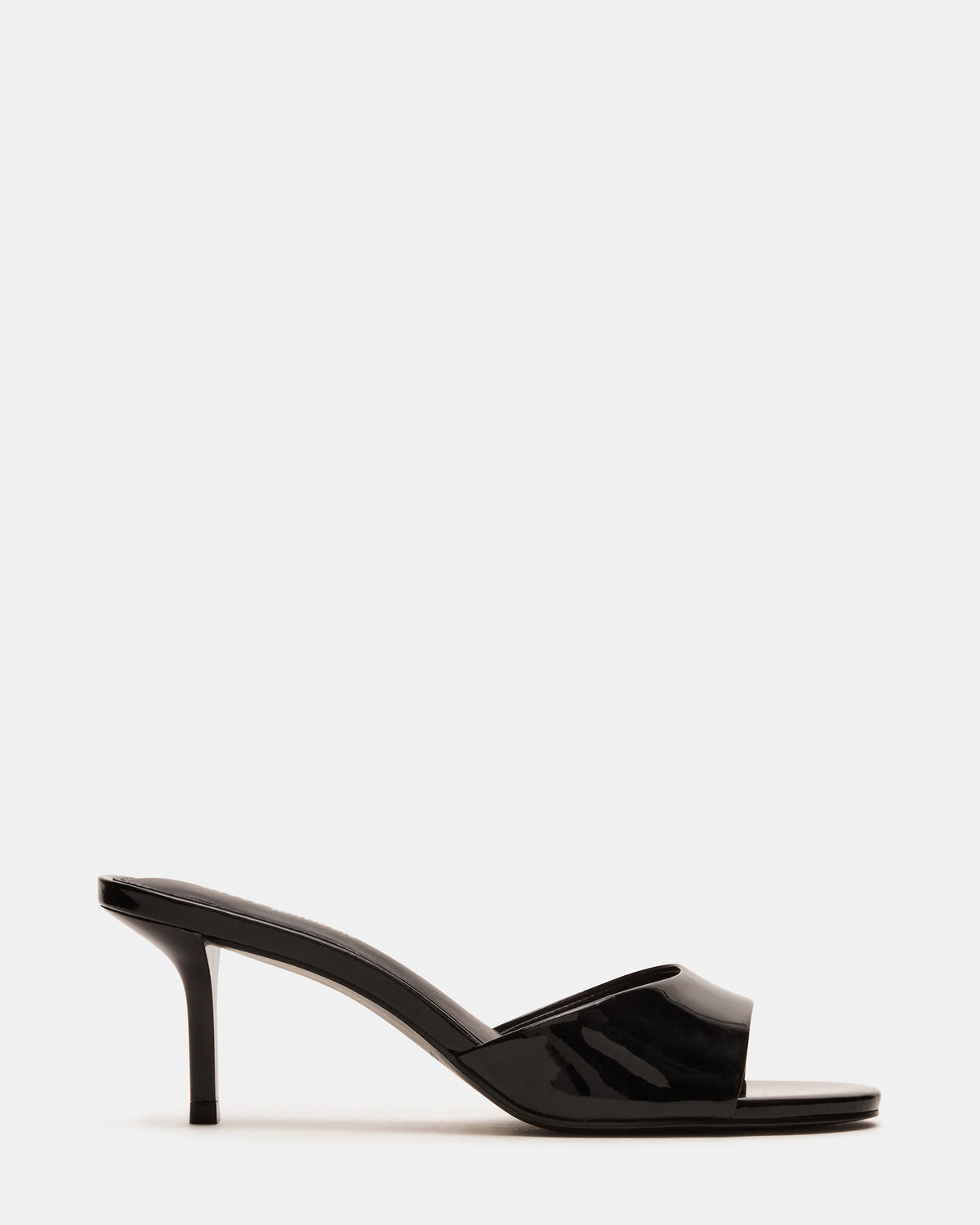 Steve Madden KENDRIX Black Leather Women's Mule Heel