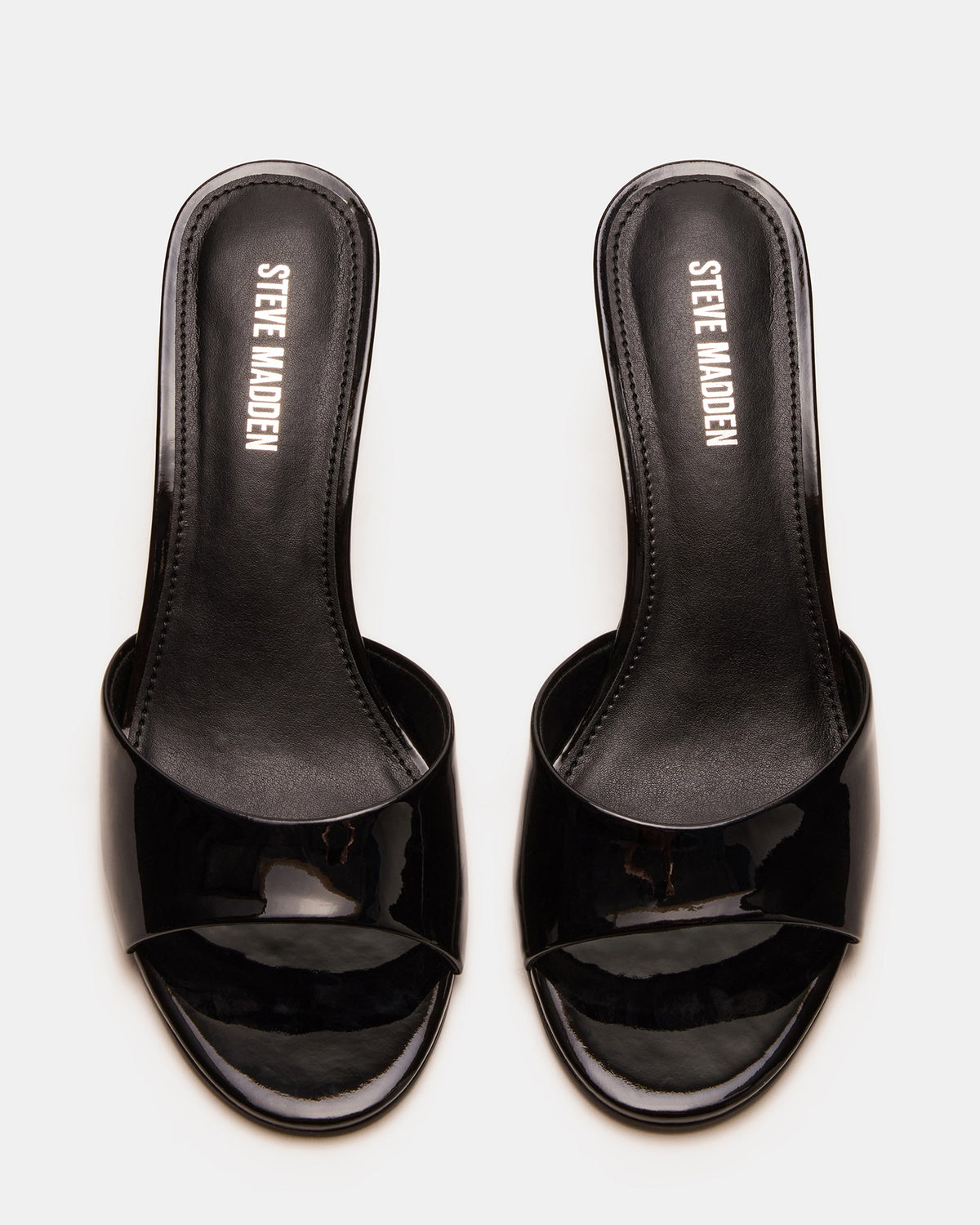 Steve Madden KENDRIX Black Leather Women's Mule Heel