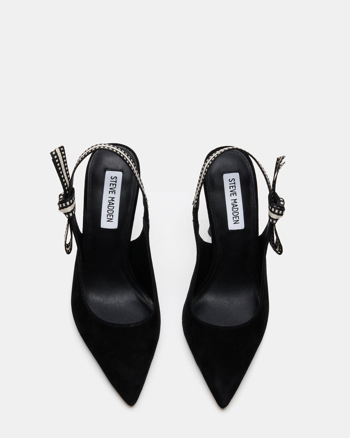 Steve Madden BRI Black Suede Slingback Pump Women's Heel