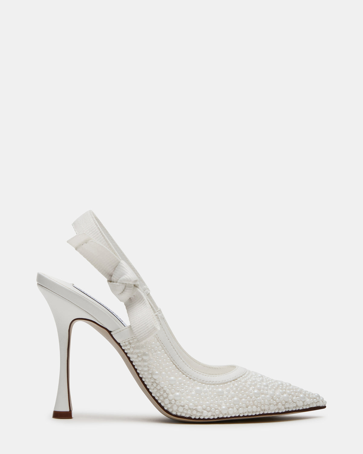 Steve Madden BRI White Lace Slingback Pump Women's Heel