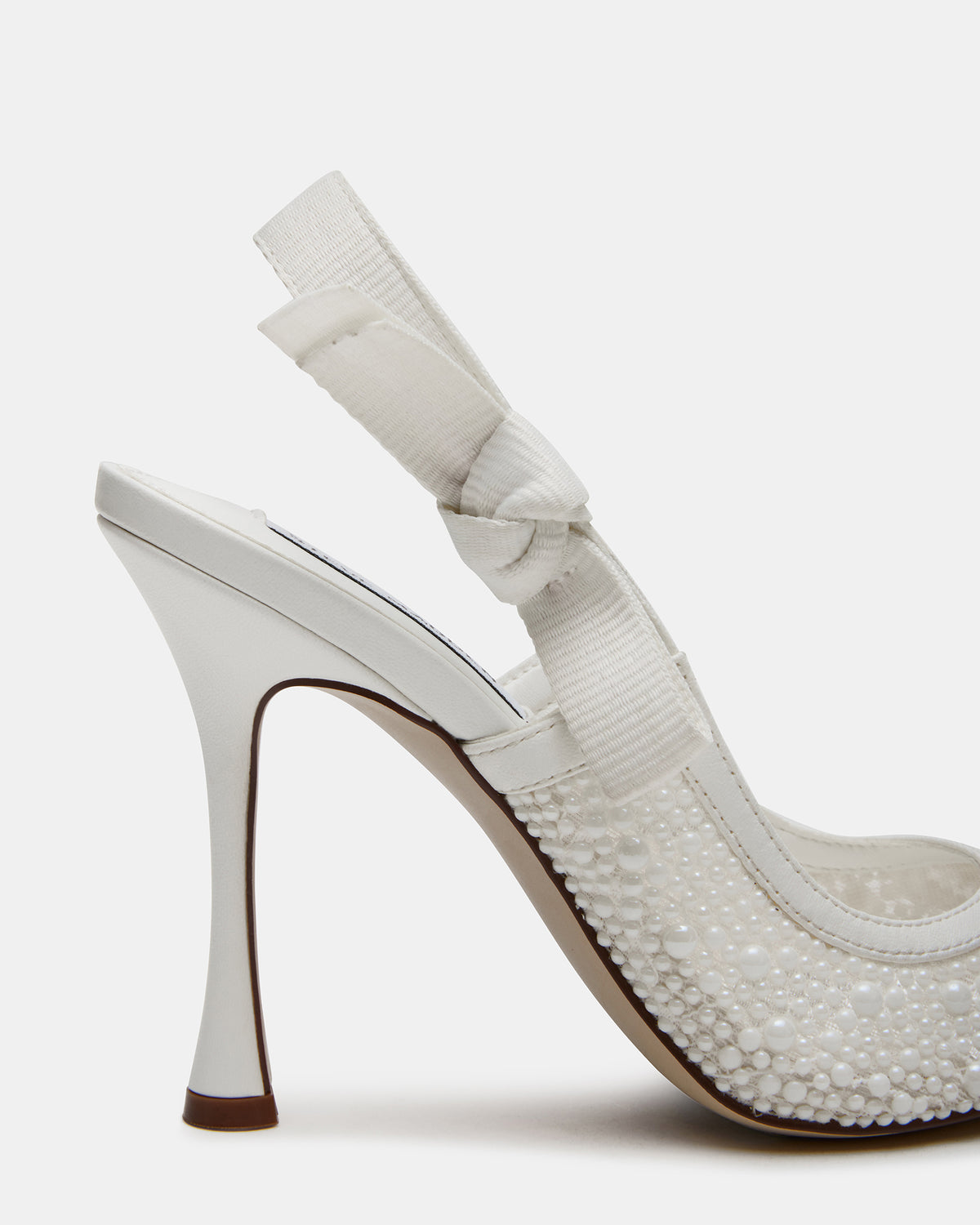 Steve Madden BRI White Lace Slingback Pump Women's Heel