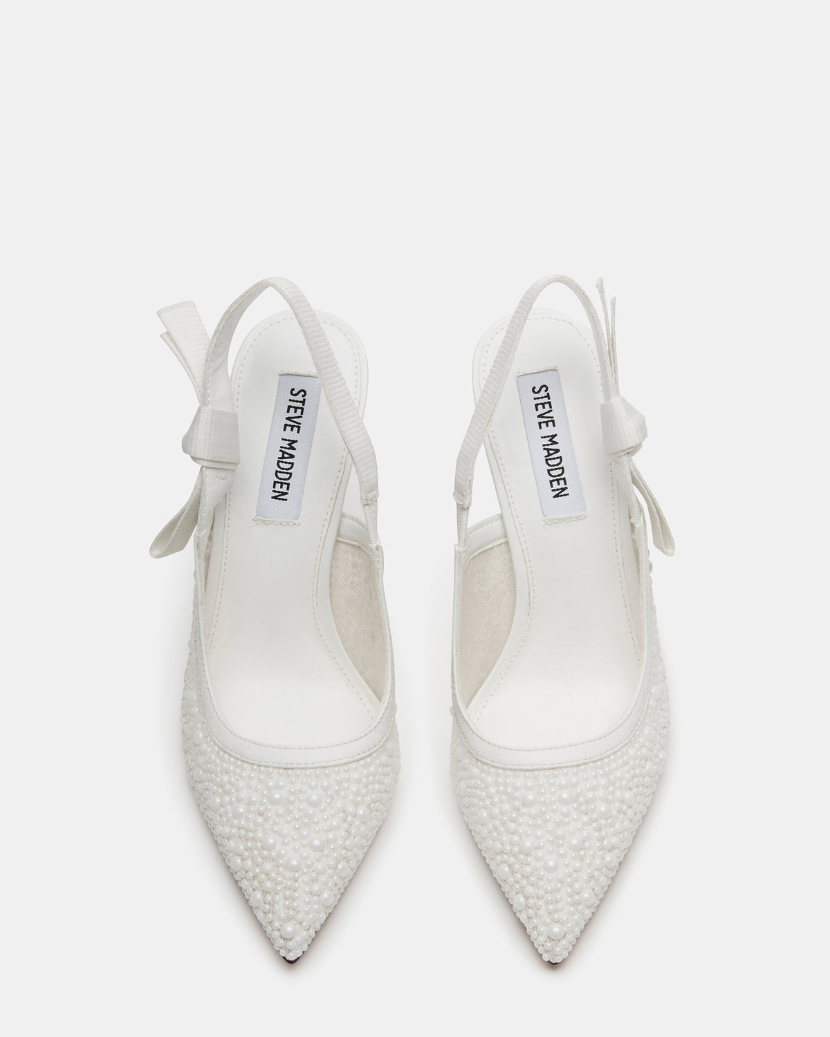 Steve Madden BRI White Lace Slingback Pump Women's Heel