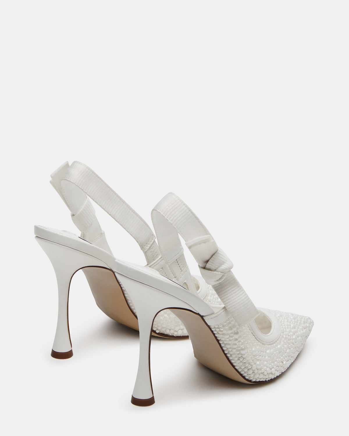 Steve Madden BRI White Lace Slingback Pump Women's Heel