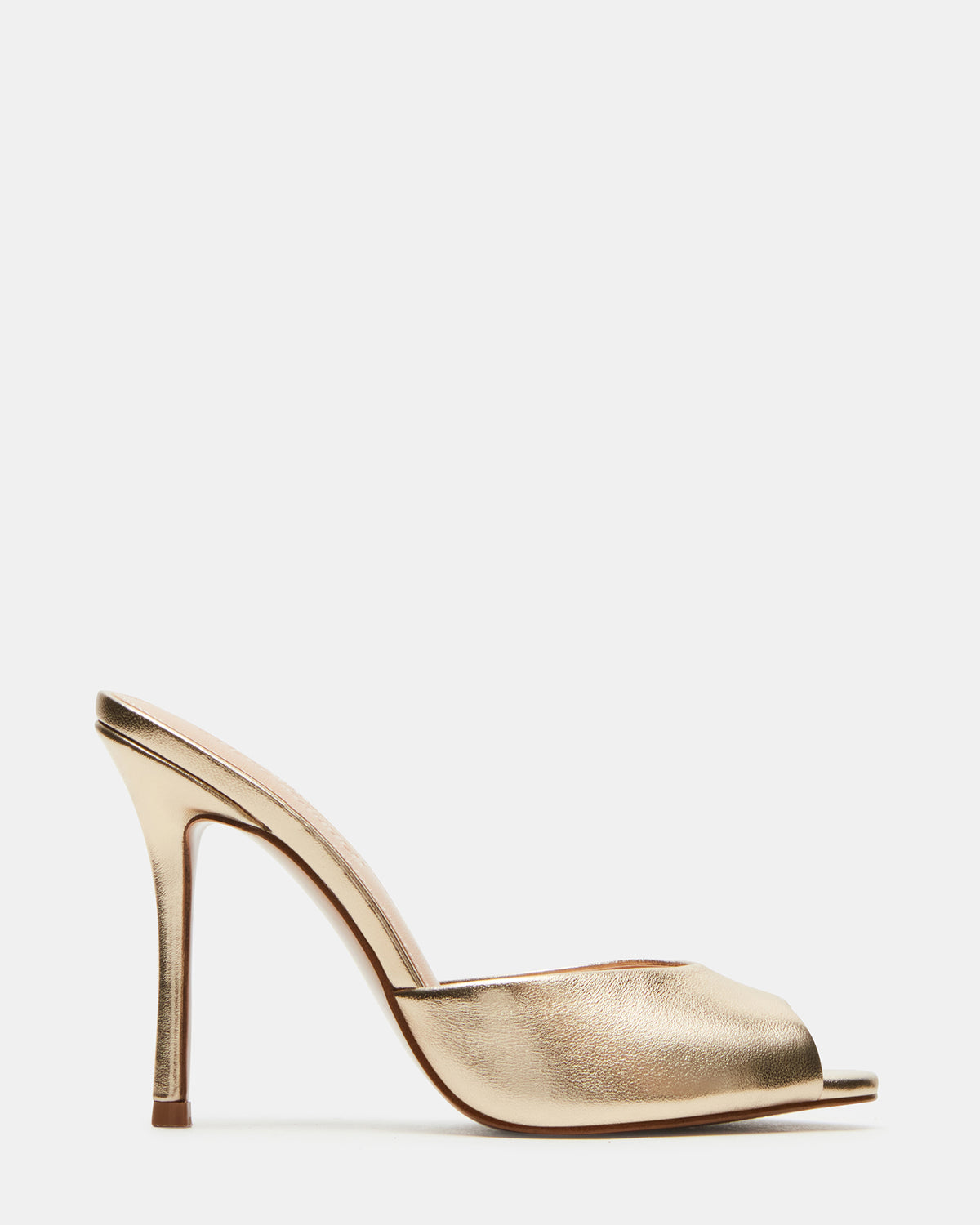 Steve Madden PRIYA Gold Leather Women's Mule
