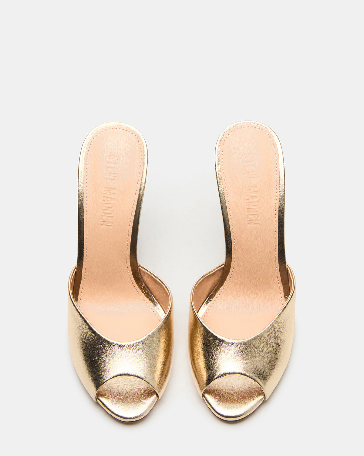 Steve Madden PRIYA Gold Leather Women's Mule