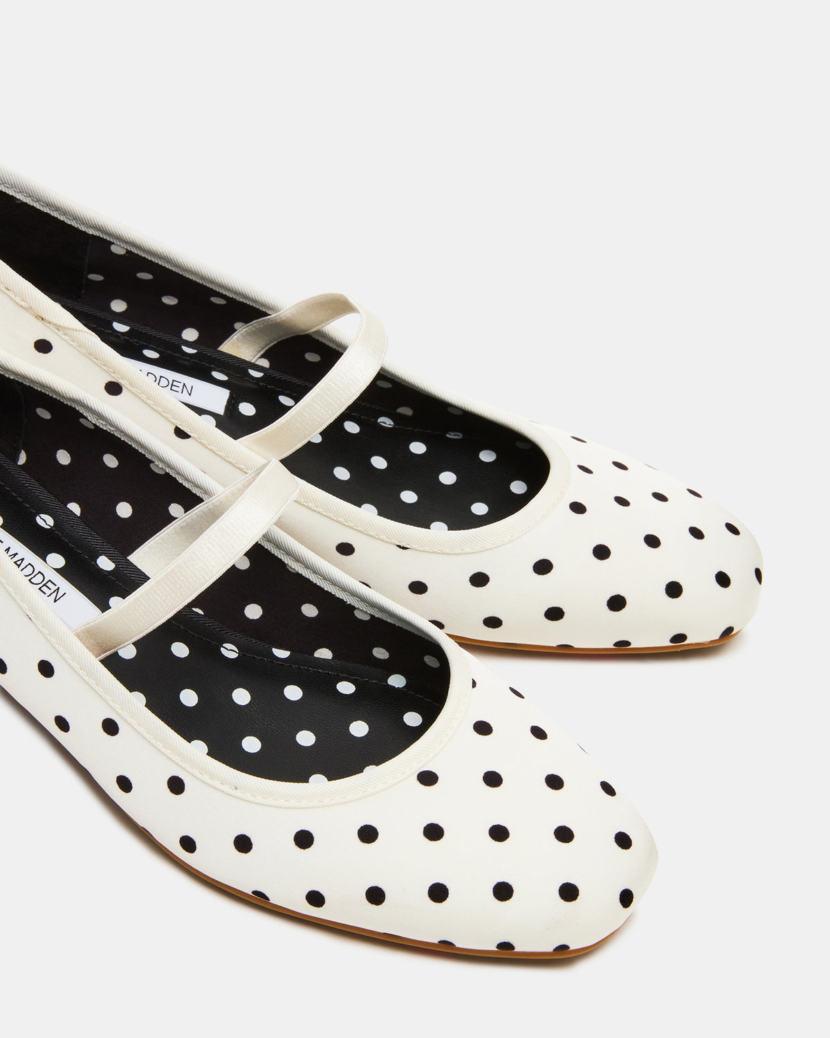 Steve Madden MURAL Polka Dot Mary Jane Block Heel Square-Toe Women's Heel