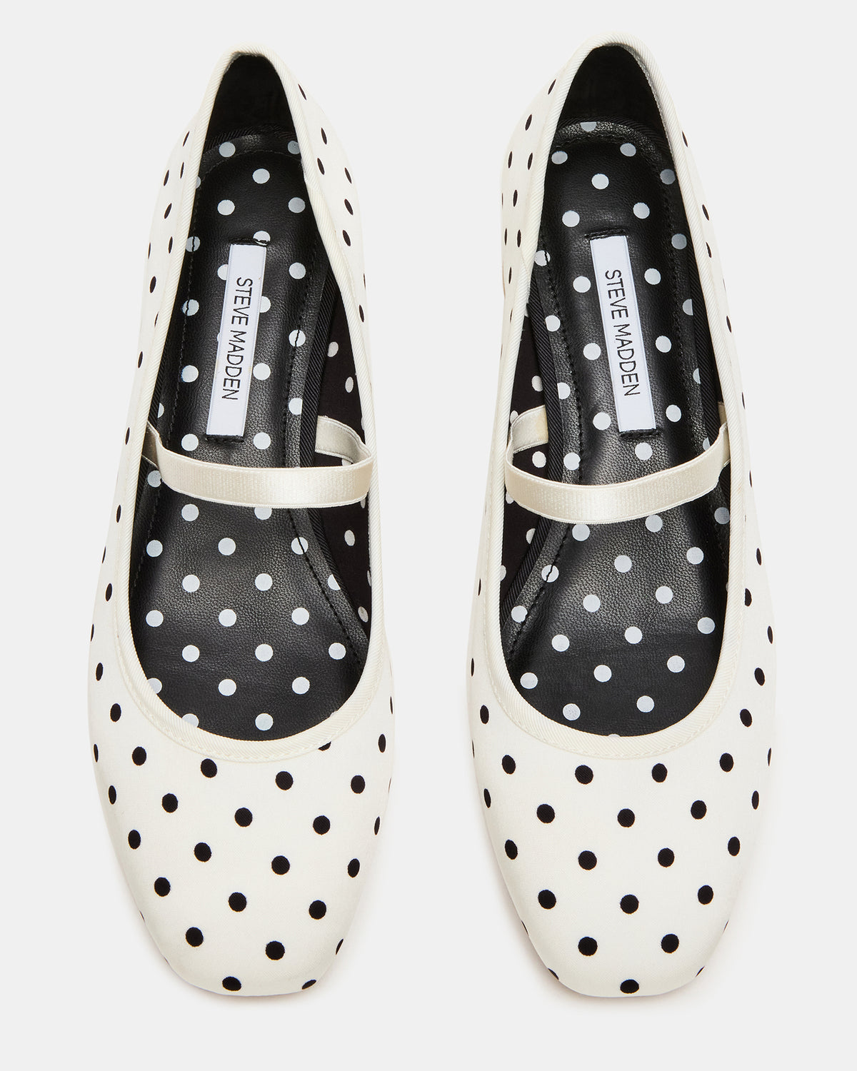 Steve Madden MURAL Polka Dot Mary Jane Block Heel Square-Toe Women's Heel