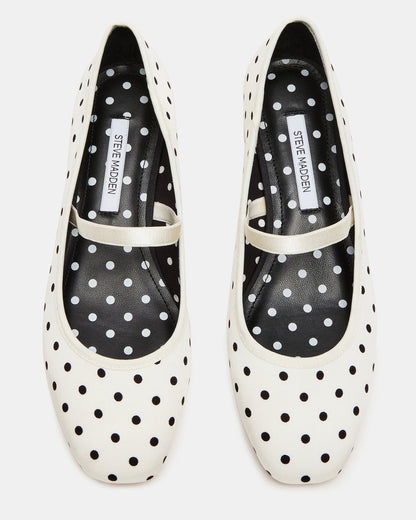 Steve Madden MURAL Polka Dot Mary Jane Block Heel Square-Toe Women's Heel