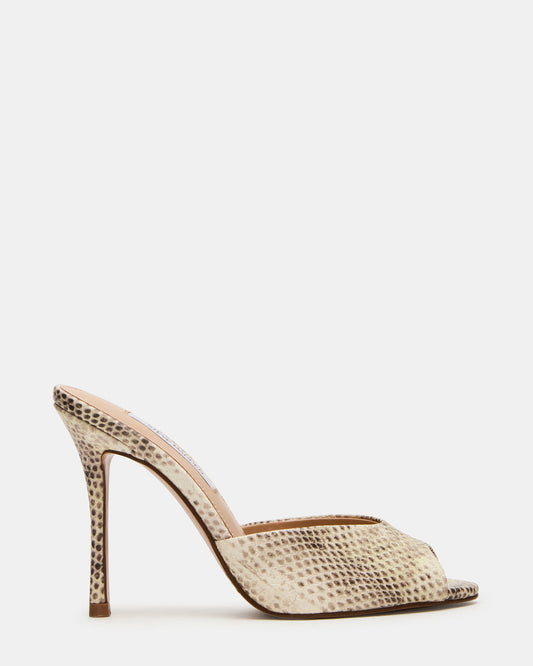 Steve Madden PRIYA Natural Snake Mule Women's Heel