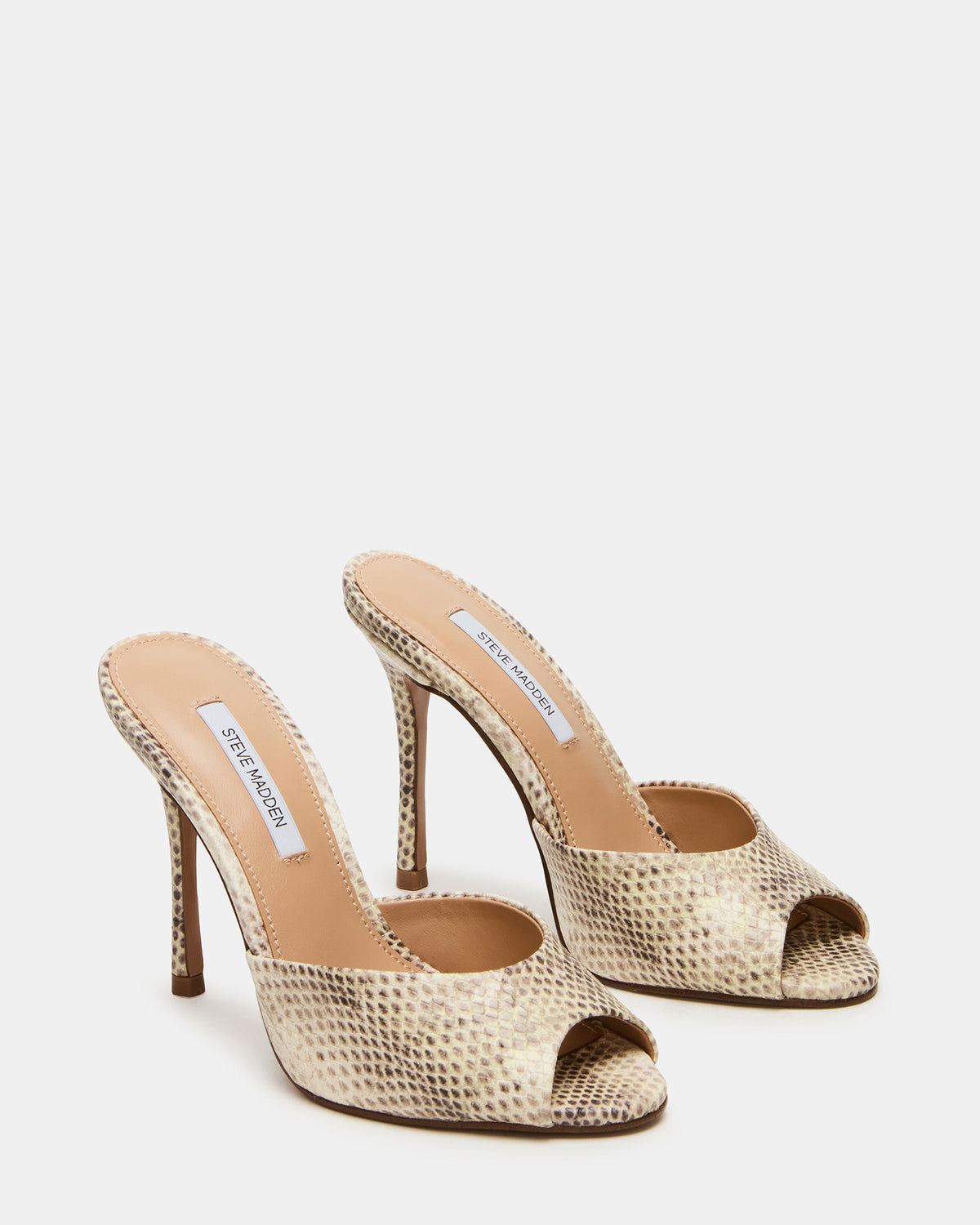 Steve Madden PRIYA Natural Snake Mule Women's Heel