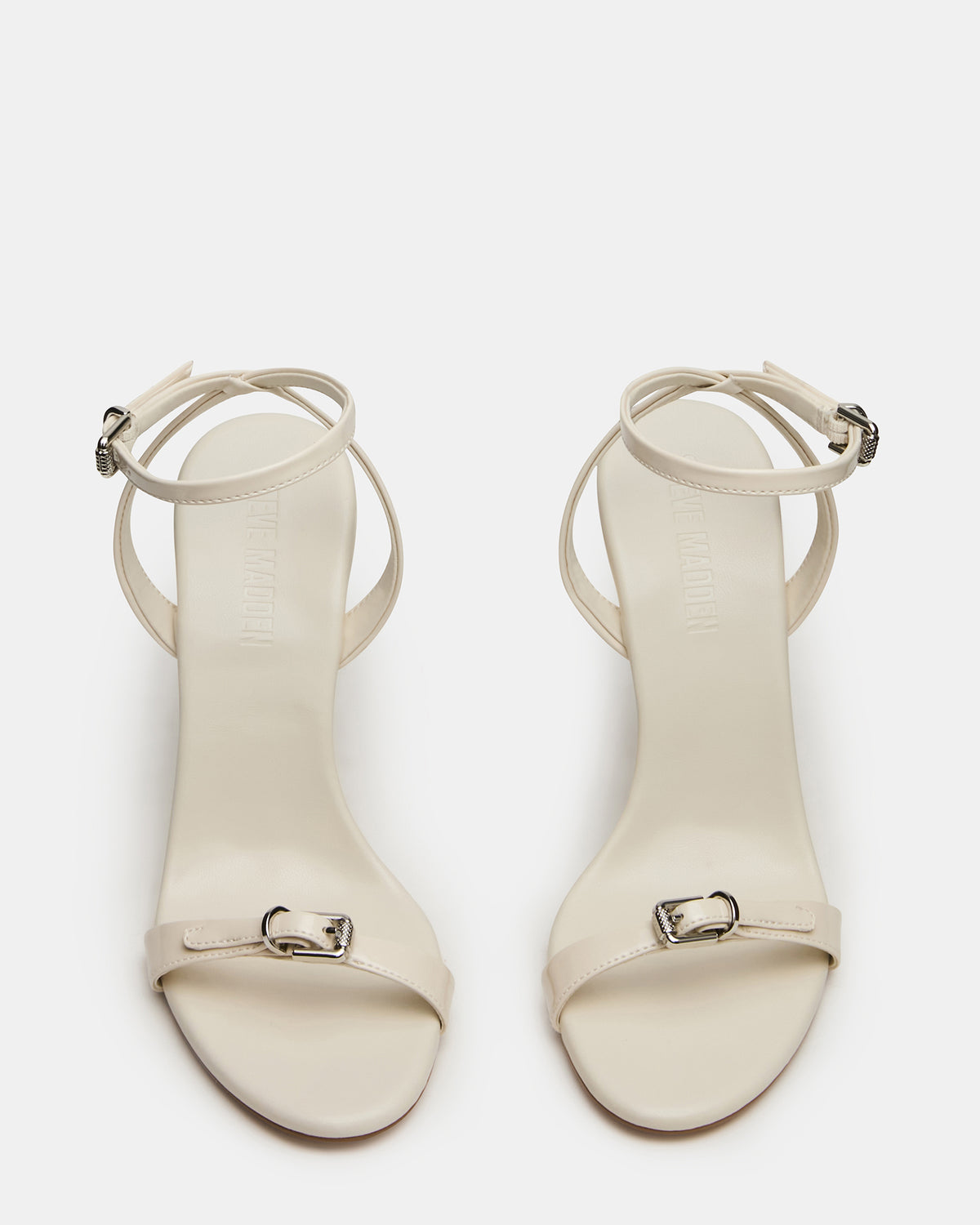 Steve Madden FOXX Bone Patent Strappy Stiletto Open-Toe Women's Heel