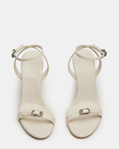 Steve Madden FOXX Bone Patent Strappy Stiletto Open-Toe Women's Heel