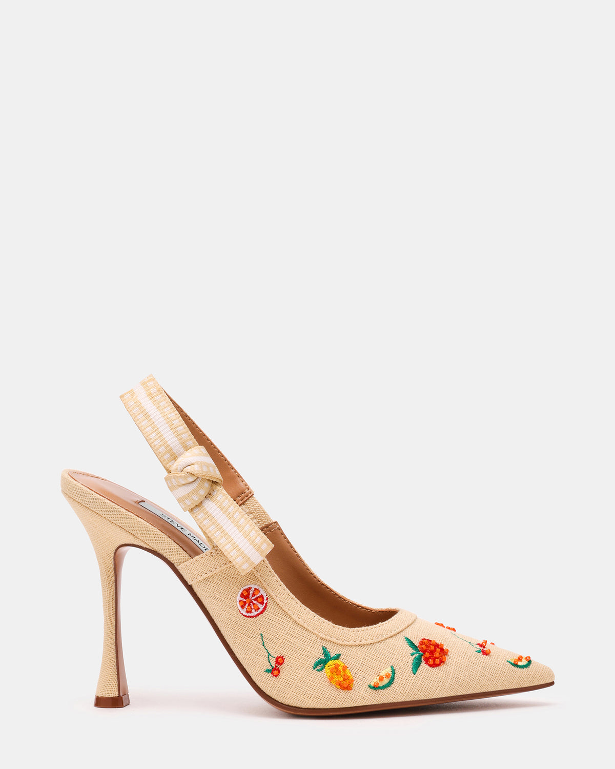 Steve Madden BRI Raffia Fruit Multi Slingback Pump Women's Heel