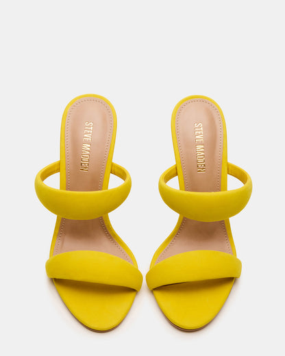 Steve Madden SATURN Yellow Stiletto Mule Women's Heel