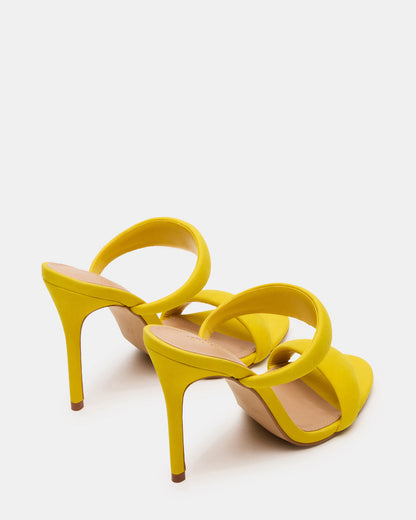 Steve Madden SATURN Yellow Stiletto Mule Women's Heel