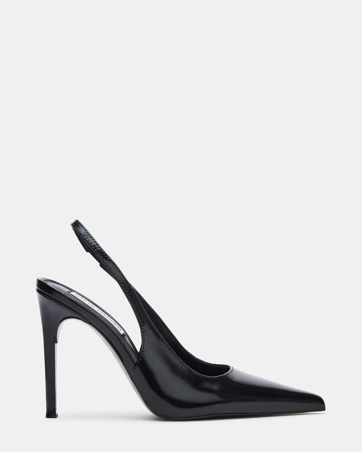 Steve Madden REYES Black Box Slingback Stiletto Pointed-Toe Pump Women's Heel