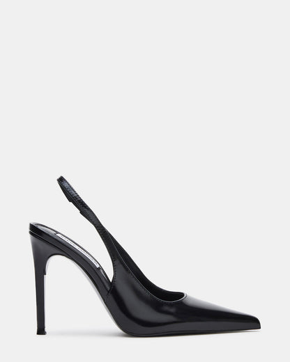 Steve Madden REYES Black Box Slingback Stiletto Pointed-Toe Pump Women's Heel