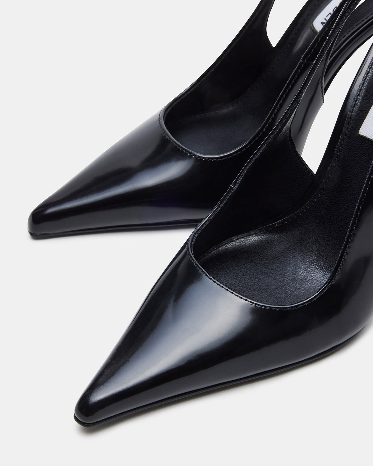 Steve Madden REYES Black Box Slingback Stiletto Pointed-Toe Pump Women's Heel