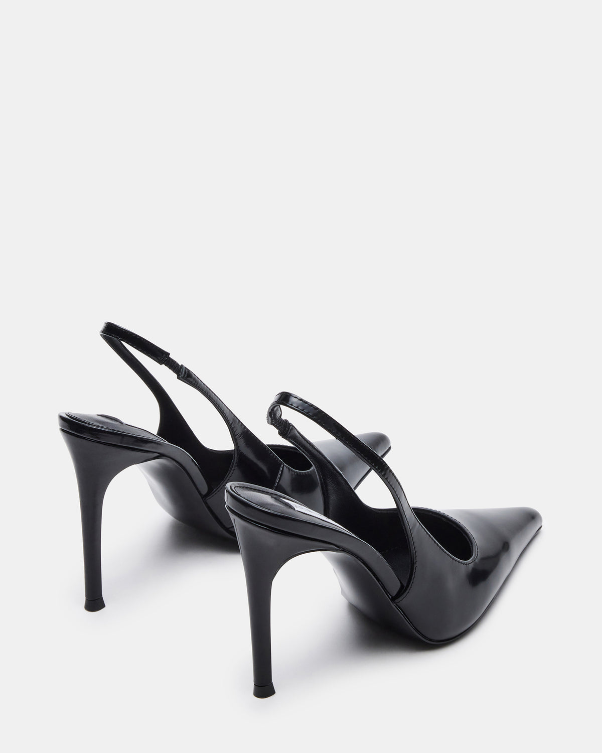 Steve Madden REYES Black Box Slingback Stiletto Pointed-Toe Pump Women's Heel