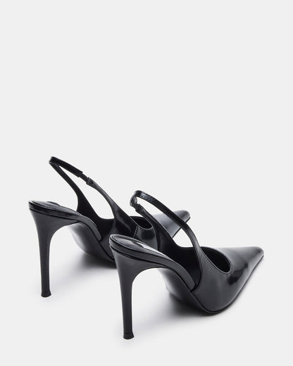 Steve Madden REYES Black Box Slingback Stiletto Pointed-Toe Pump Women's Heel