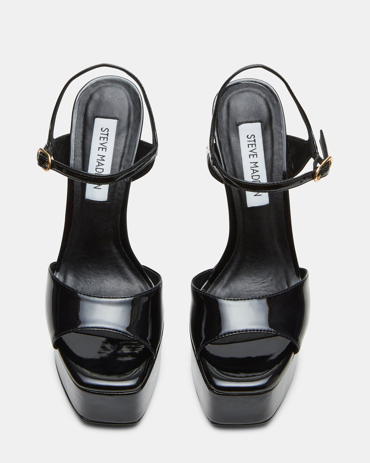 Steve Madden COLOGNE Black Patent Platform Stiletto Women's Heel