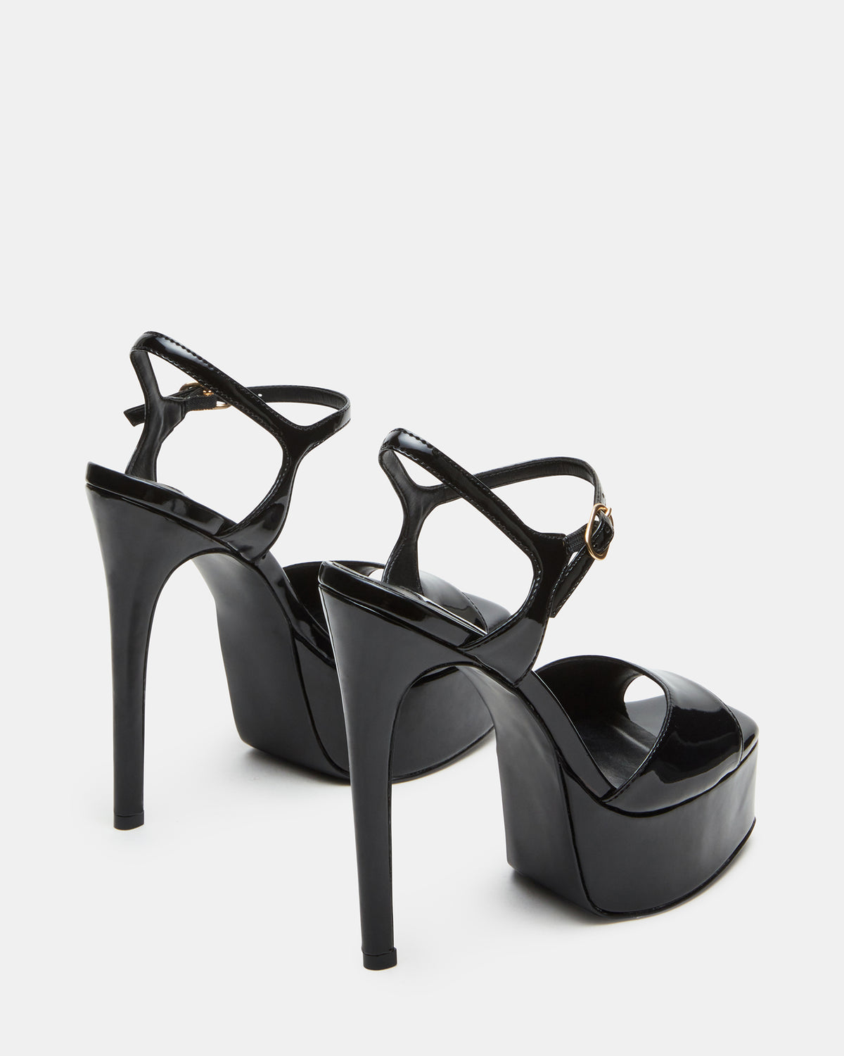 Steve Madden COLOGNE Black Patent Platform Stiletto Women's Heel