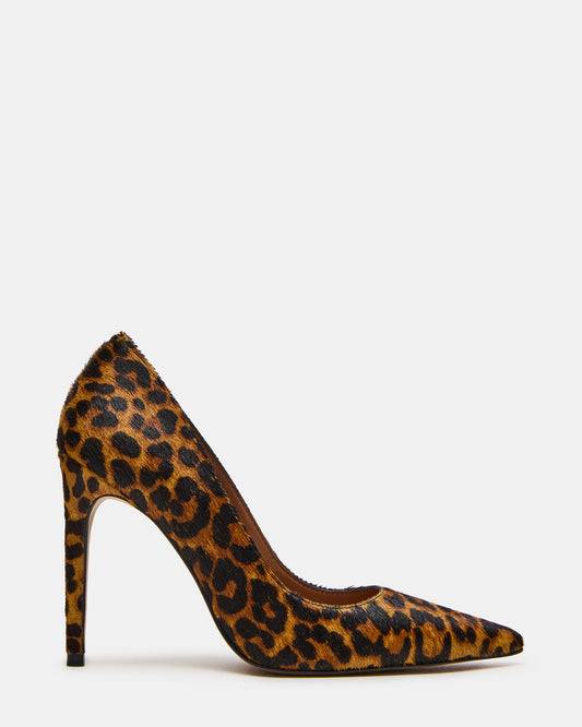 Steve Madden NOIR Leopard Pointed-Toe Stiletto Pump Women's Heels