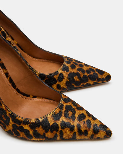 Steve Madden NOIR Leopard Pointed-Toe Stiletto Pump Women's Heels
