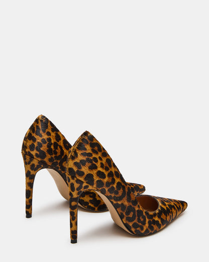 Steve Madden NOIR Leopard Pointed-Toe Stiletto Pump Women's Heels
