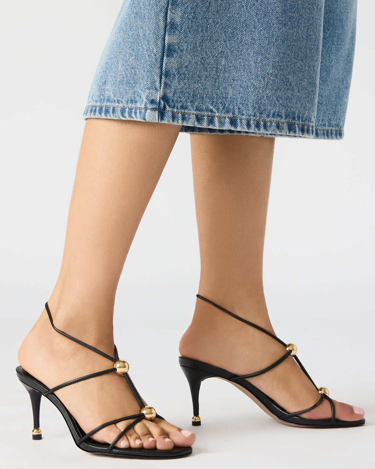 Steve Madden RAMOS Natural Snake Strappy Stiletto Women's Heel