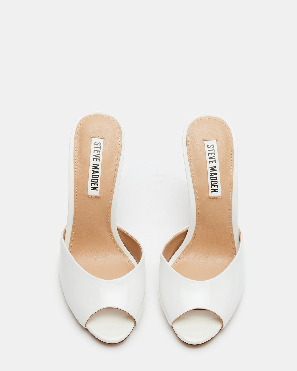Steve Madden PRIYA White Patent Women's Mule
