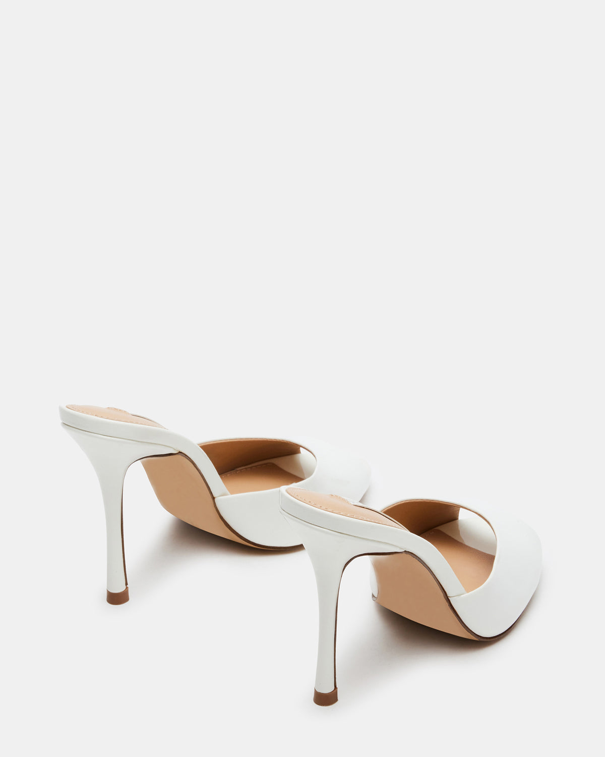Steve Madden PRIYA White Patent Women's Mule