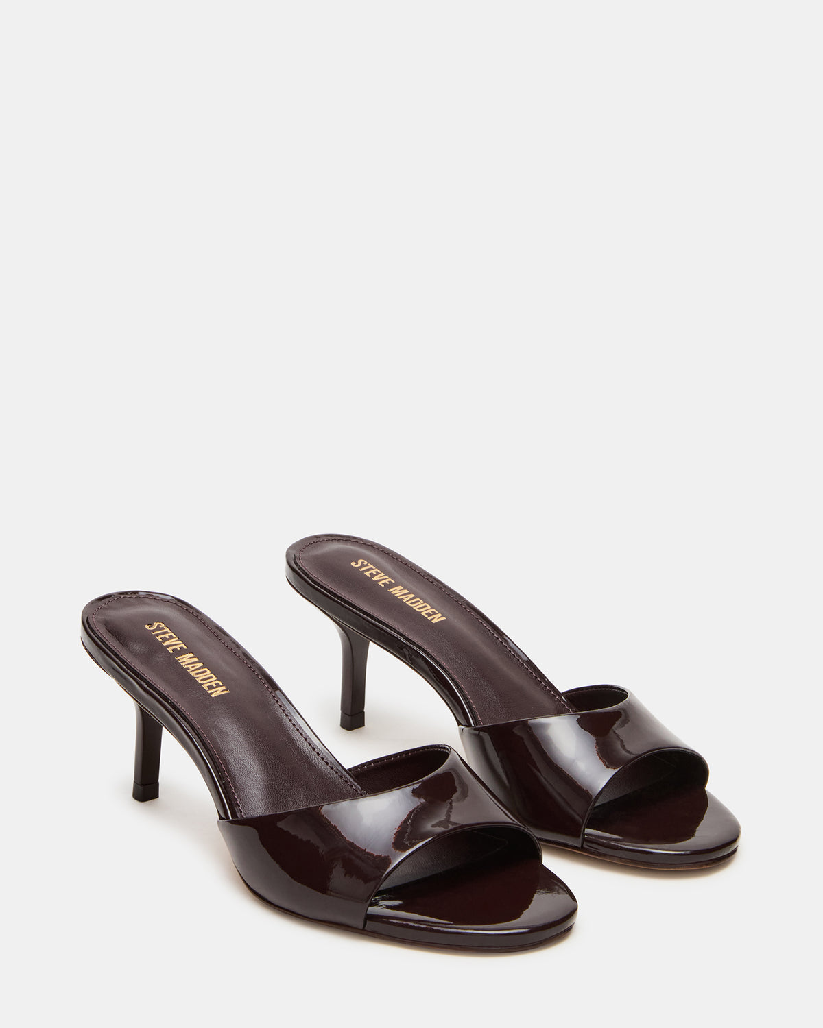 Steve Madden KENDRIX Brown Leather Women's Mule Heel