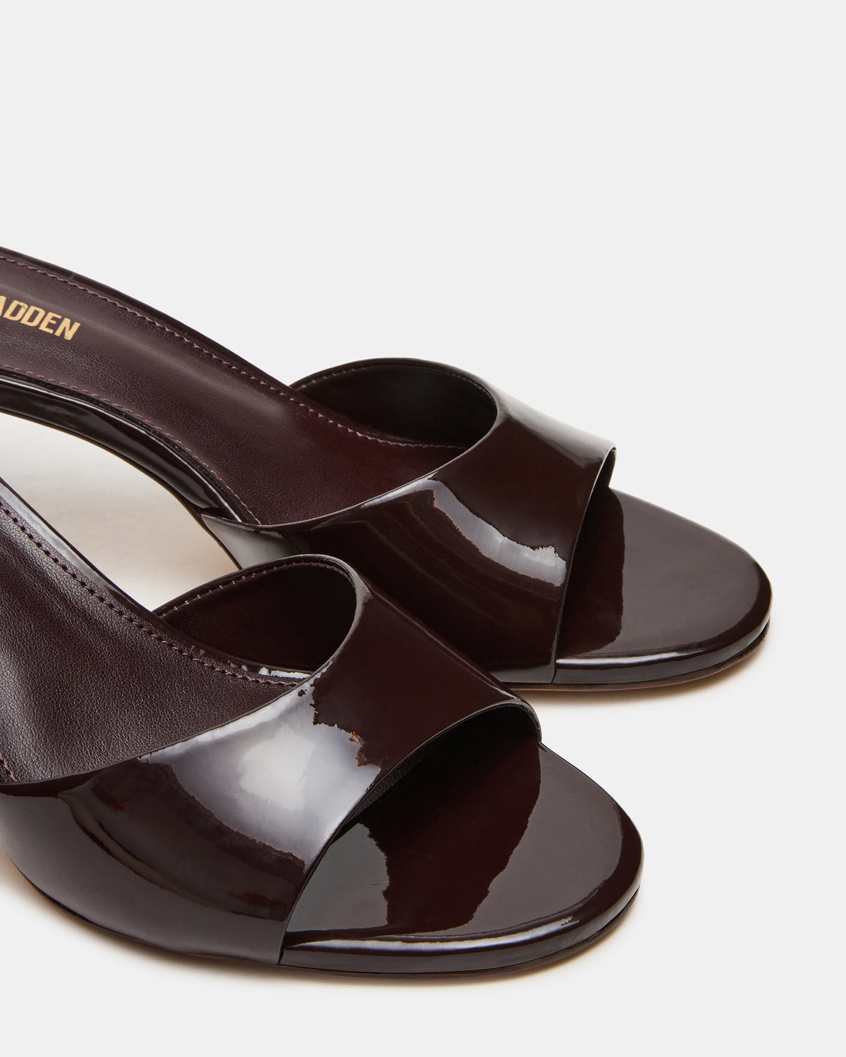 Steve Madden KENDRIX Brown Leather Women's Mule Heel