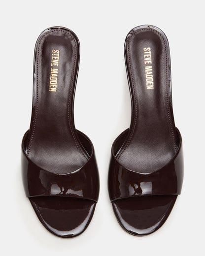 Steve Madden KENDRIX Brown Leather Women's Mule Heel