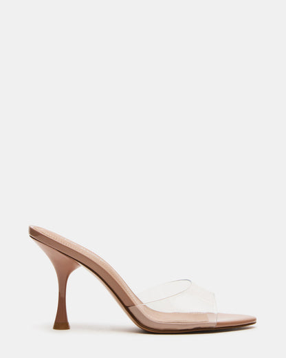 Steve Madden SANTI Clear Pointed-Toe Mule Women's Heel