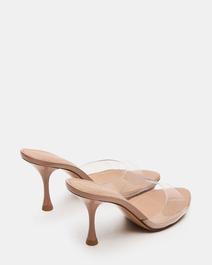 Steve Madden SANTI Clear Pointed-Toe Mule Women's Heel