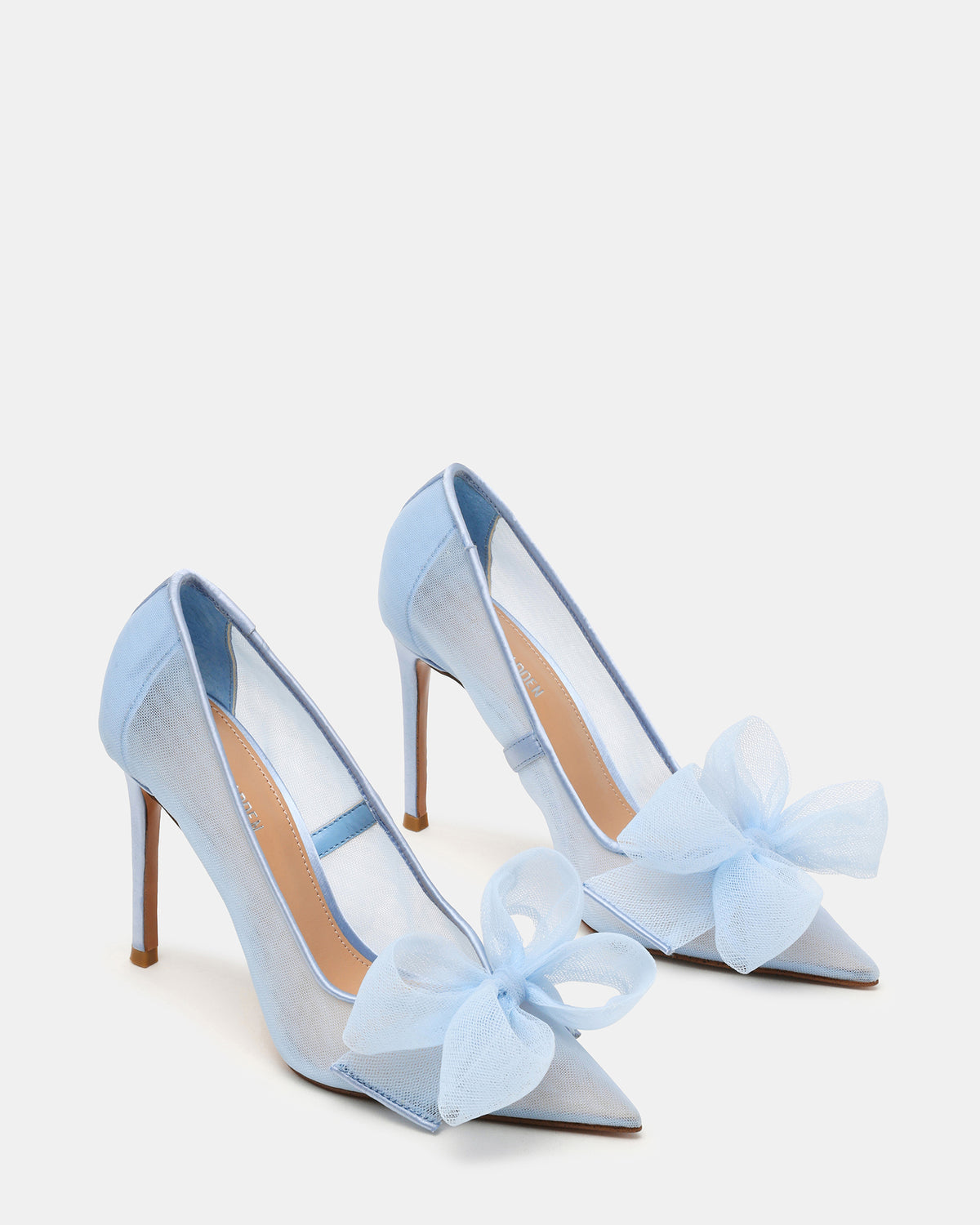 Steve Madden TAFFY Blue Bow Pointed-Toe Stiletto Pump Women's Heel