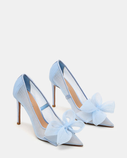 Steve Madden TAFFY Blue Bow Pointed-Toe Stiletto Pump Women's Heel