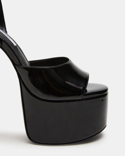 Steve Madden OLYSSIA Black Platform Stiletto Ankle Strap Women's Heel