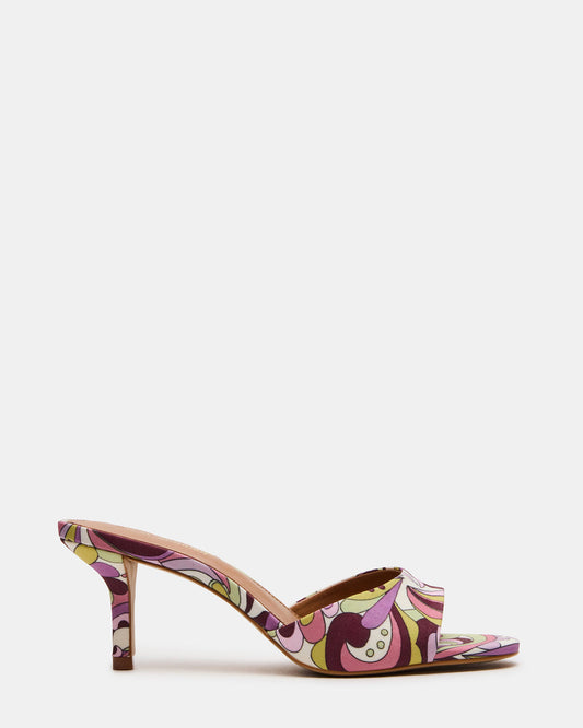 Steve Madden KENDRIX Pink Print Women's Mule Heel