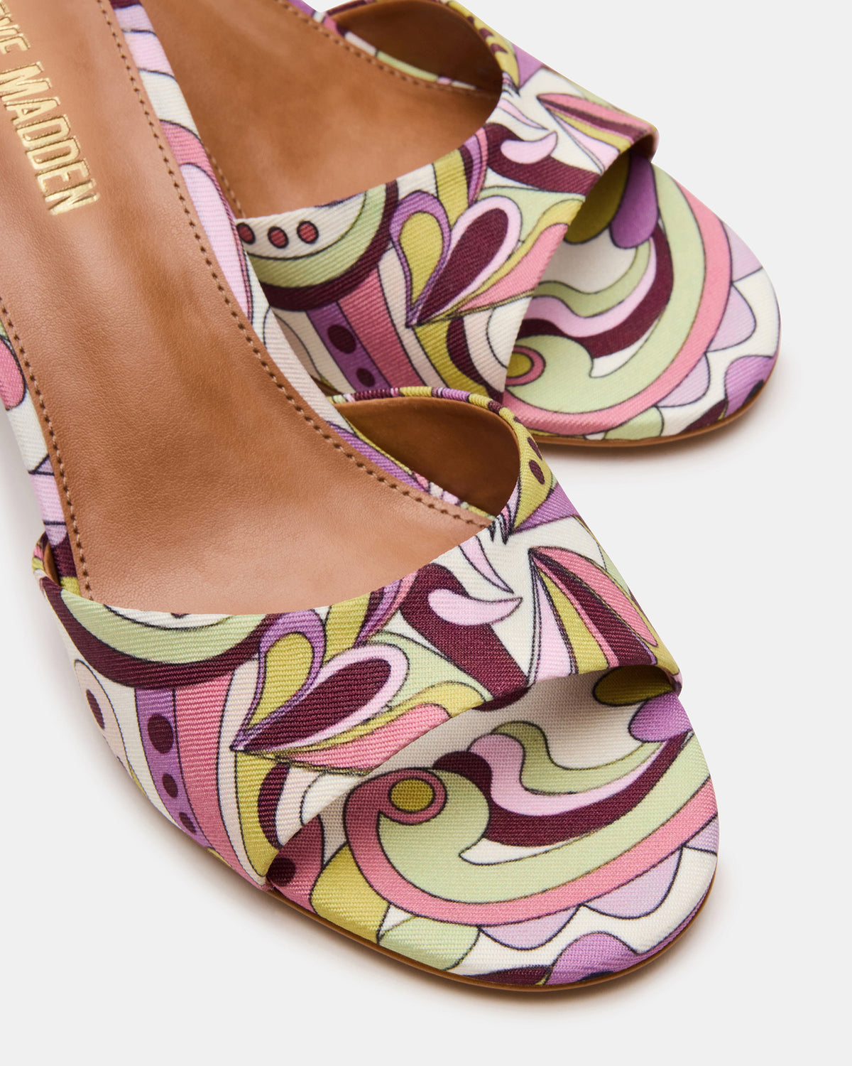 Steve Madden KENDRIX Pink Print Women's Mule Heel