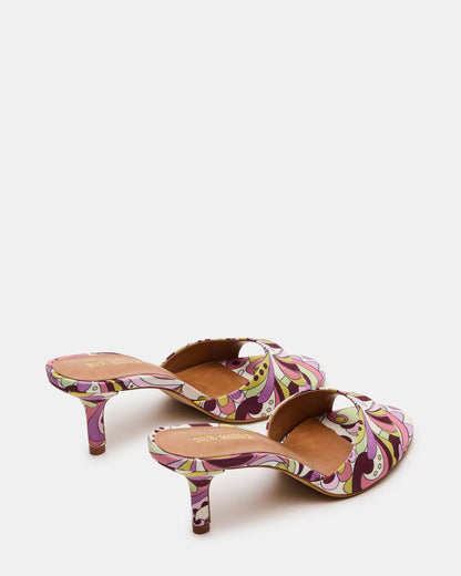 Steve Madden KENDRIX Pink Print Women's Mule Heel