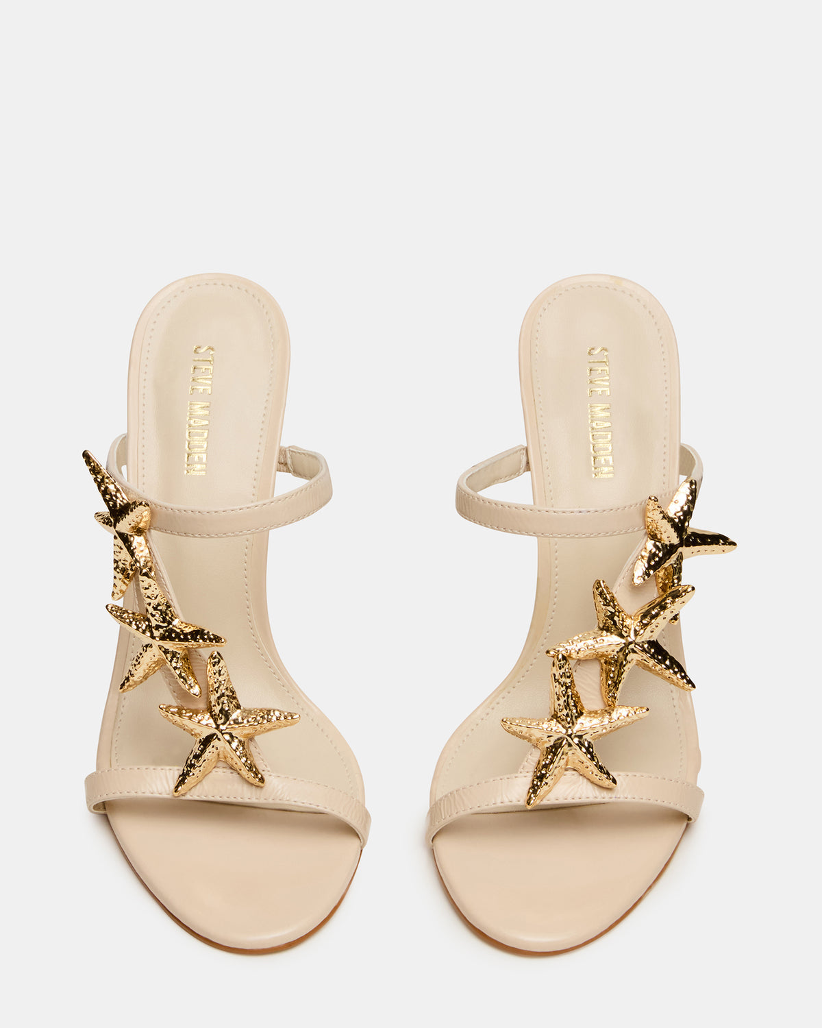 Steve Madden AQUARIAN Bone Star-Detail Round-Toe Mule Women's Heel