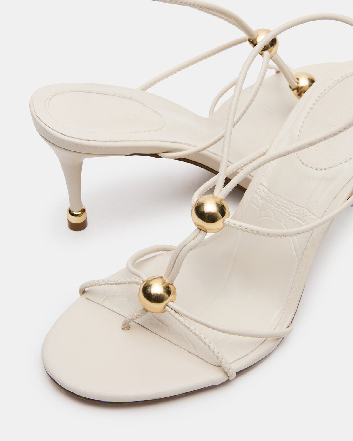 Steve Madden RAMOS Bone Strappy Stiletto Women's Heel